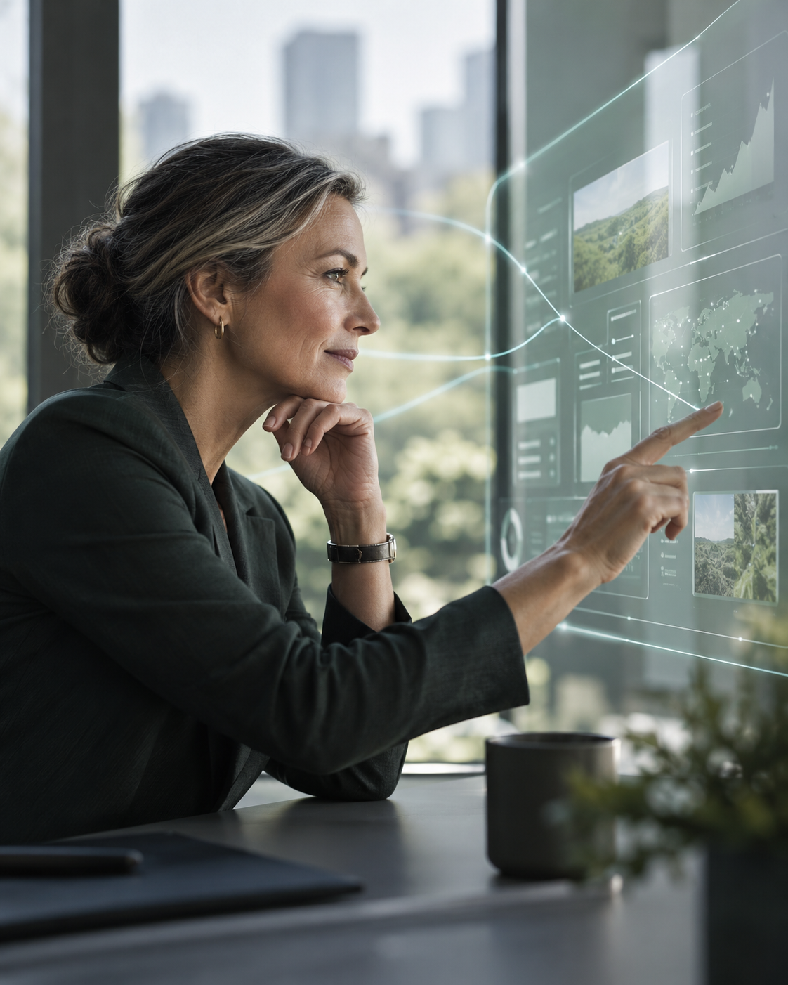 Illustration of human judgement working alongside AI capability